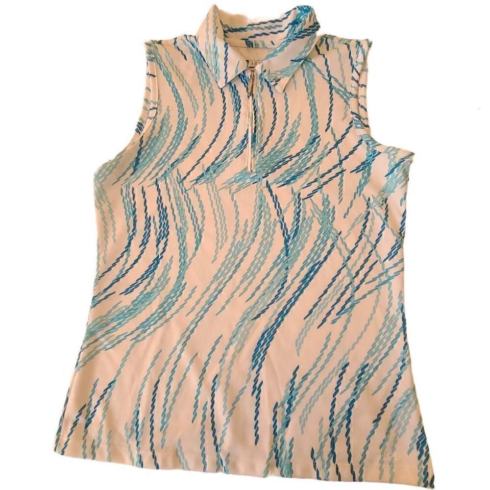 Izod Womens Cool FX Sleeveless Performance Athletic Golf Shirt